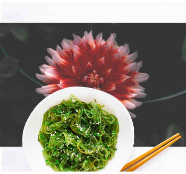 Mantel individual original Diseño de flores atípicas - TenVinilo