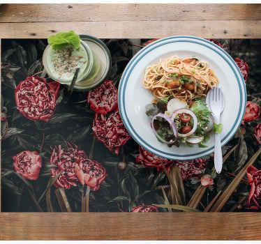 Mantel individual original Las flores mas originales - TenVinilo