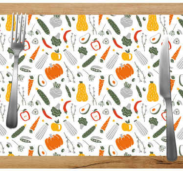 Individuais de mesa originais Decoração de frutas e vegetais - TenStickers