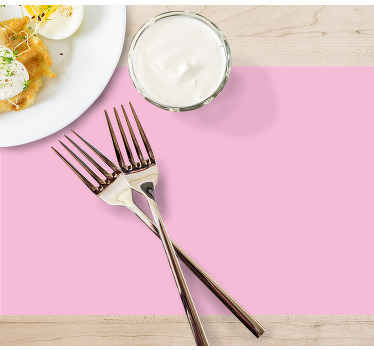 Mantel individual color Rosa monocolor - TenVinilo