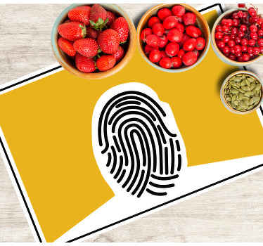 Fingeravtryck abstrakt konst original bordstabletter - Tenstickers