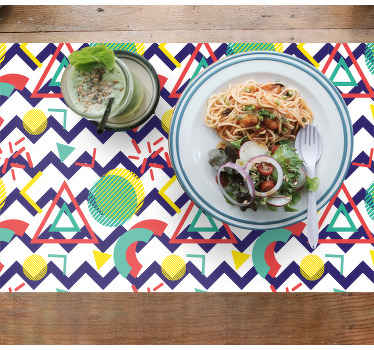 Set de table moderne conception de motifs géométriques - TenStickers