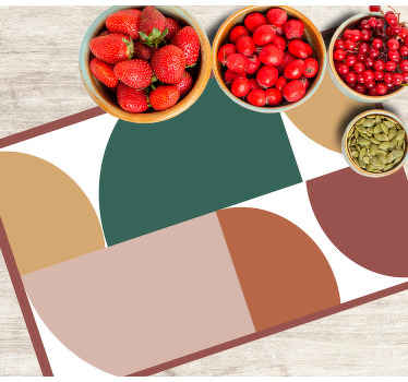 Mantel individual original Patrón abstracto arte geométrico - TenVinilo