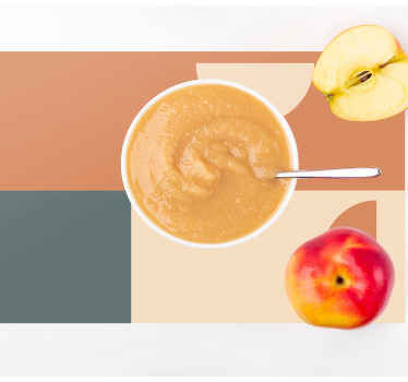 Individual original mesa Círculos rectángulos estilo - TenVinilo