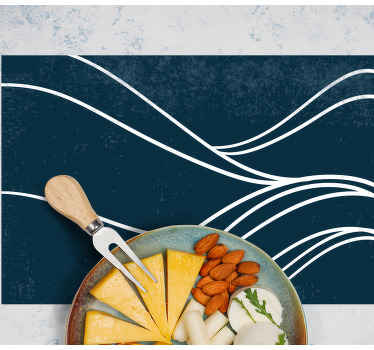 水几何艺术原创餐垫 - TenStickers