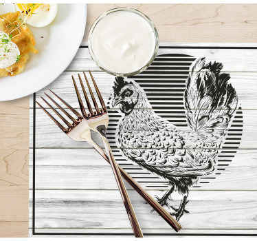 Csaj fa deszka texturált alátétek - TenStickers