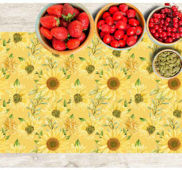 Grandes individuais de mesa com pétalas de girassóis - TenStickers