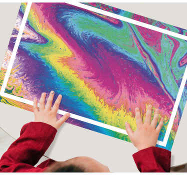 Pogrinjek z mavrično teksturo - TenStickers