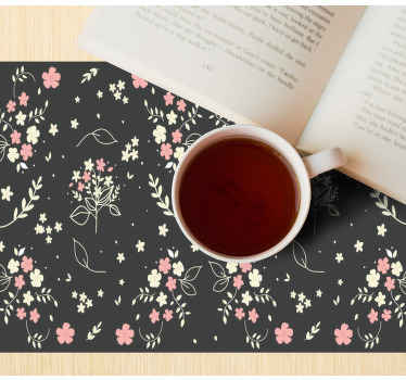 Mantel individual original Fondo gris con poco rosa - TenVinilo