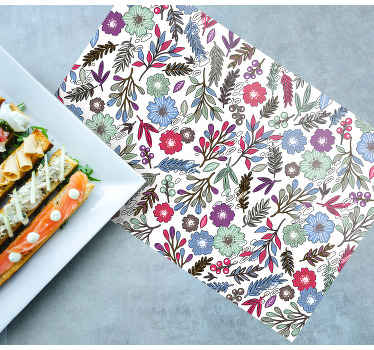 Podkładka na stół nowoczesna Eksplozja tradycyjnych kwiatów - TenStickers