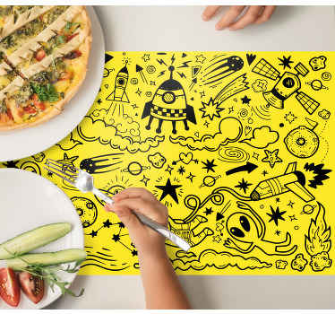 Mantel individual original Diferentes símbolos espaciales - TenVinilo