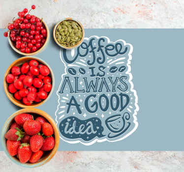 Set de table pour restaurant Le café est toujours une bonne idée - TenStickers