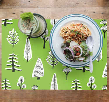 Forskjellige grønne trær spisebrikke original - Tenstickers