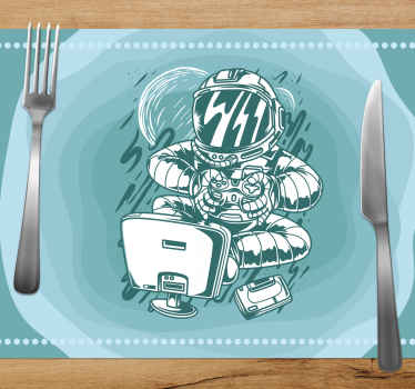 Portable console graffiti cartoon placemats - TenStickers