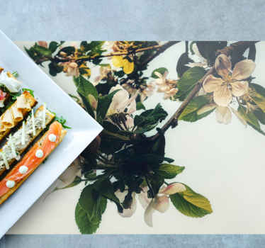 Yellowed vintage style design modern placemats - TenStickers