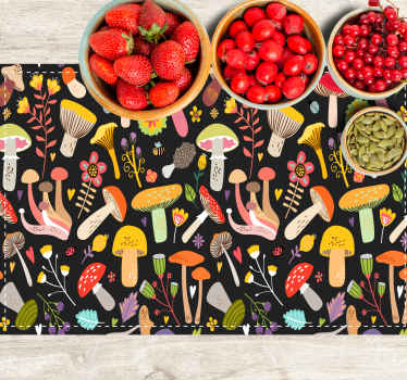 Höst svamp mönster ursprungliga mattor - Tenstickers