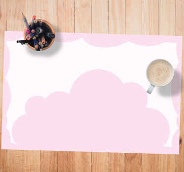 Pink clouds and white sky children placemats - TenStickers