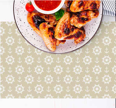 Vintage ναυτικά στοιχεία σουπλά εστιατορίου - TenStickers