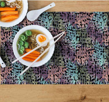 πολύχρωμα δροσερά splashy flora πρωτότυπα σουπλά - TenStickers