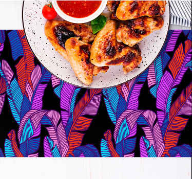 Fargerike blader spisebrikke original - Tenstickers