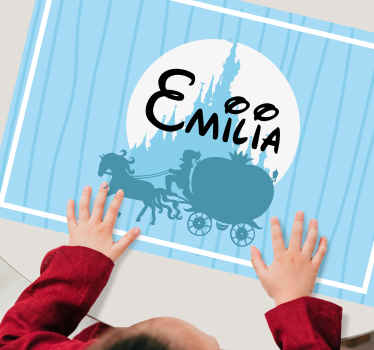 Slott med vogn og hest spisebrikke spedbarn - Tenstickers