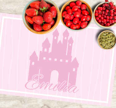 Jednofarebný zámok s hviezdami prestieranie pre deti - Tenstickers