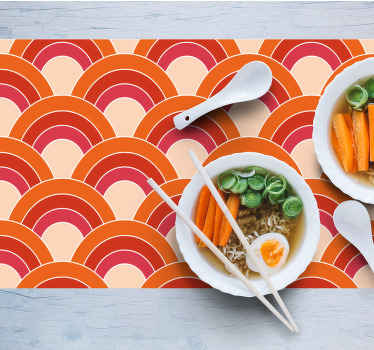 Geometric  groovy pattern original placemats - TenStickers