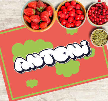 Tischset mit namen persönlicher spaßname - TenStickers