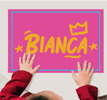 ετικέτα γκράφιτι με εξατομικευμένα σουπλά κορώνας - TenStickers