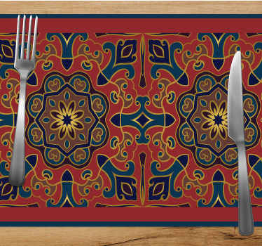 Käsintehty vintage kukkakuvio tekstuuri pöytätabletti - Tenstickers