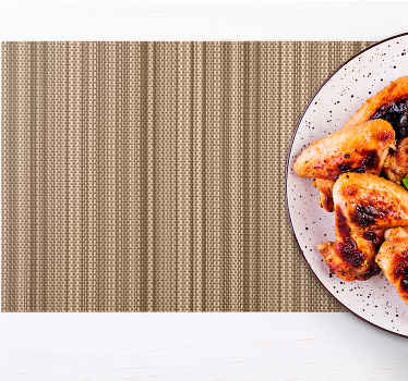 Natural fiber imitation textured placemats - TenStickers