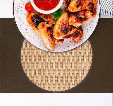 Luonnonkuitujäljitelmä vaaleat värit tekstuuri pöytätabletti - Tenstickers