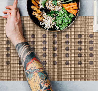 Tischset textur elegante braune oberfläche - TenStickers