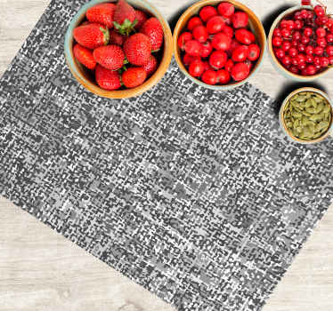 Harmaasävyt luonnonkuitujäljitelmä tekstuuri pöytätabletti - Tenstickers