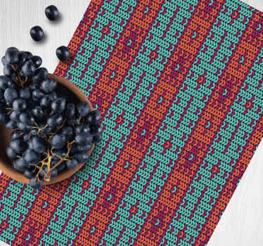 Multicolor natural fiber imitation placemat - TenStickers