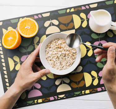 Taza de colores flores manteles florales - TenVinilo