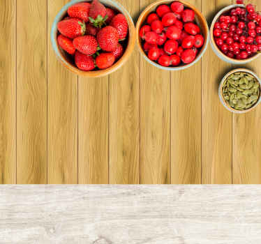 Realistic wood texture  original placemats - TenStickers