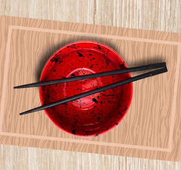 天然硬木地板纹理餐垫 - TenStickers