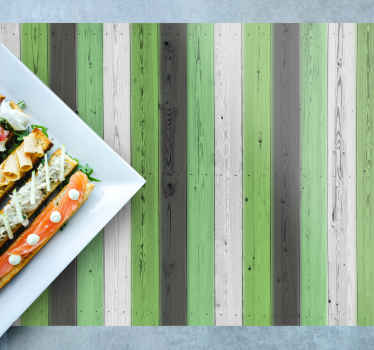 Wood texture of various colours placemats - TenStickers