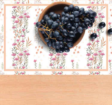 Botanické vysoké květiny elegantní prostírání - TenStickers