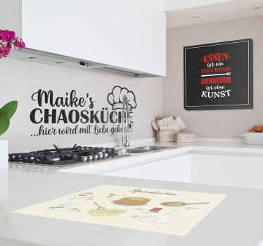 Tischset Minimalistisches Pfannkuchen Rezept - TenStickers