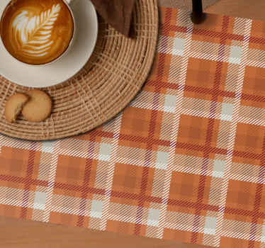 Kleurrijke placemats herfst geruit - TenStickers