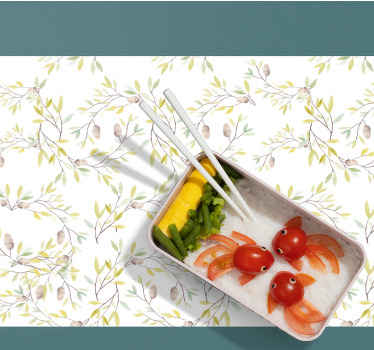 πρωτότυπα ακουαρέλα πράσινα φύλλα σουπλά - TenStickers