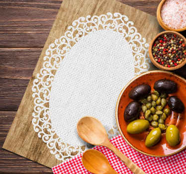 Paper doily placemats original table placemats - TenStickers