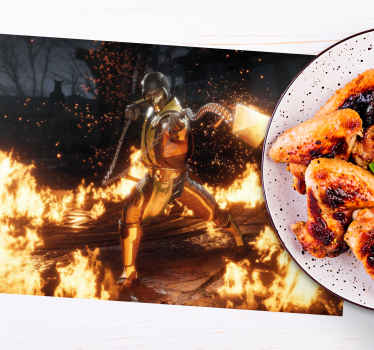 Vinilne pogrinjke z ninja fire design - TenStickers