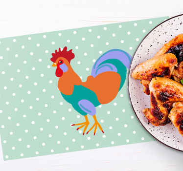 πολύχρωμα ρεαλιστικά κόκορα πρωτότυπα σουπλά - TenStickers