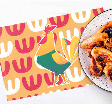 Tecknad illustration av tupp bordstabletter - Tenstickers