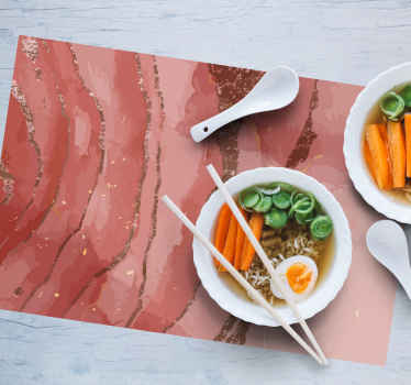 Trblietavé ružové prestieranie s akvarelovou textúrou - Tenstickers