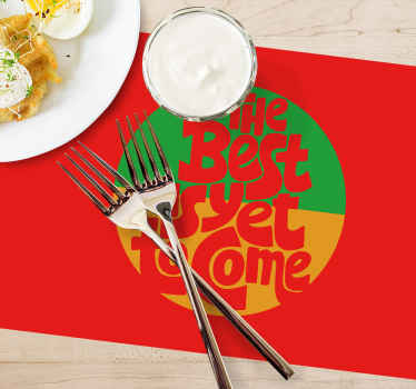 Original das beste kommt noch vinyl Tischset - TenStickers