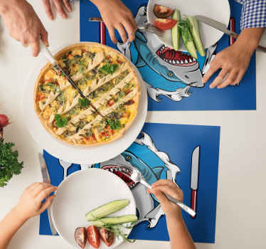 Set de table Poisson requin - TenStickers